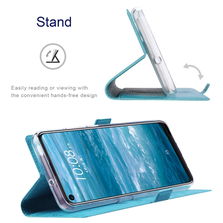 For OnePlus Nord N100 ViLi K Series Shockproof Magnetic Buckle Leather Phone Case(Blue)