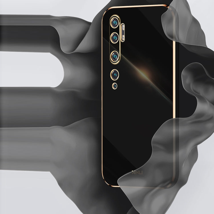 For Xiaomi Mi CC9 Pro XINLI 6D Plating Phone Case(Black)