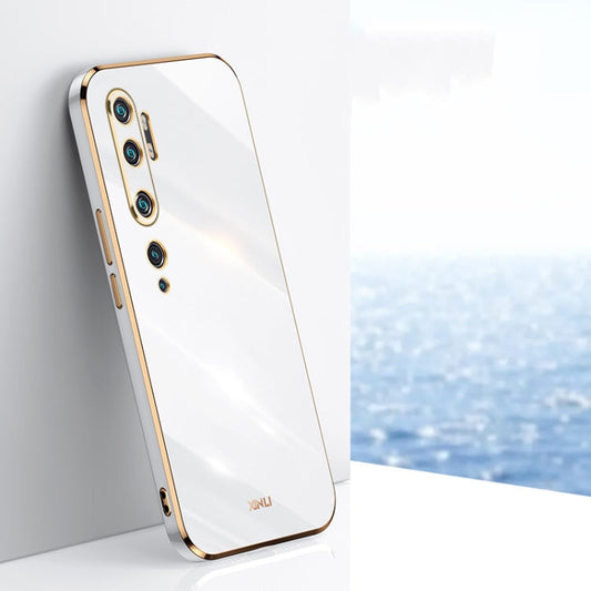 For Xiaomi Mi CC9 Pro XINLI 6D Plating Phone Case(White)