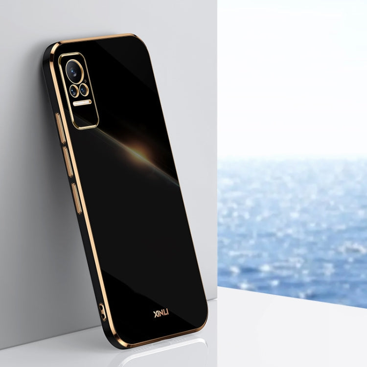Pour Xiaomi Civi Étui de Téléphone XINLI 6D Plating (Noir)