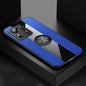 For Xiaomi Mi Mix 4 XINLI Stitching Cloth Texture TPU Phone Case with Ring Holder(Blue)