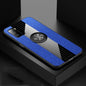 For Xiaomi Poco M3 XINLI Stitching Cloth Texture TPU Phone Case with Ring Holder(Blue)