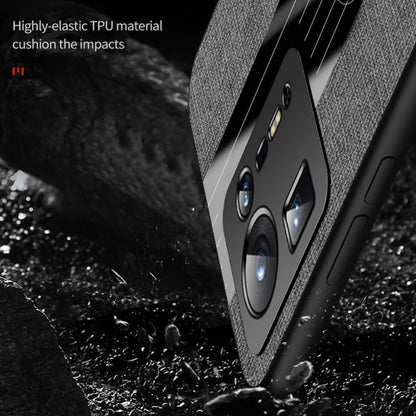 For Xiaomi Mi Mix 4 XINLI Stitching Cloth Texture TPU Phone Case(Black)