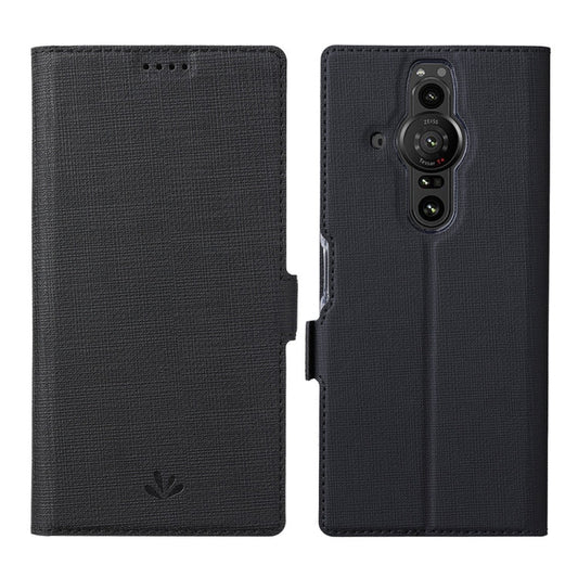 For Sony Xperia Pro-I ViLi K Series Magnetic Buckle Horizontal Flip Leather Phone Case(Black)
