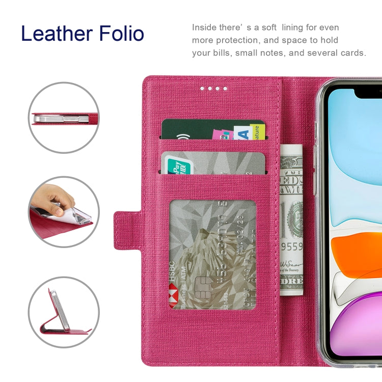 For Sony Xperia Pro-I ViLi K Series Magnetic Buckle Horizontal Flip Leather Phone Case(Rose Red)