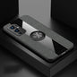 For OnePlus 9 XINLI Stitching Cloth Texture TPU Phone Case with Ring Holder(Grey)
