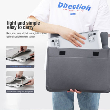 Support pour ordinateur portable en alliage de zinc NILLKIN Bolster Plus Sticky réglable à trois vitesses (Gris Sidéral)