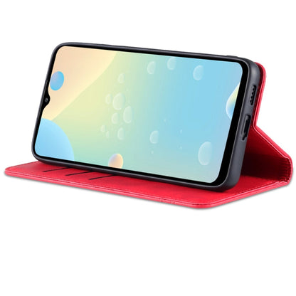 For Samsung Galaxy A53 5G AZNS Magnetic Calf Texture Horizontal Flip Leather Phone Case(Red)