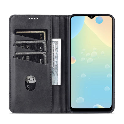For Samsung Galaxy A53 5G AZNS Magnetic Calf Texture Horizontal Flip Leather Phone Case(Black)