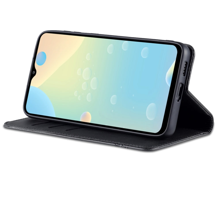 For Samsung Galaxy A53 5G AZNS Magnetic Calf Texture Horizontal Flip Leather Phone Case(Black)