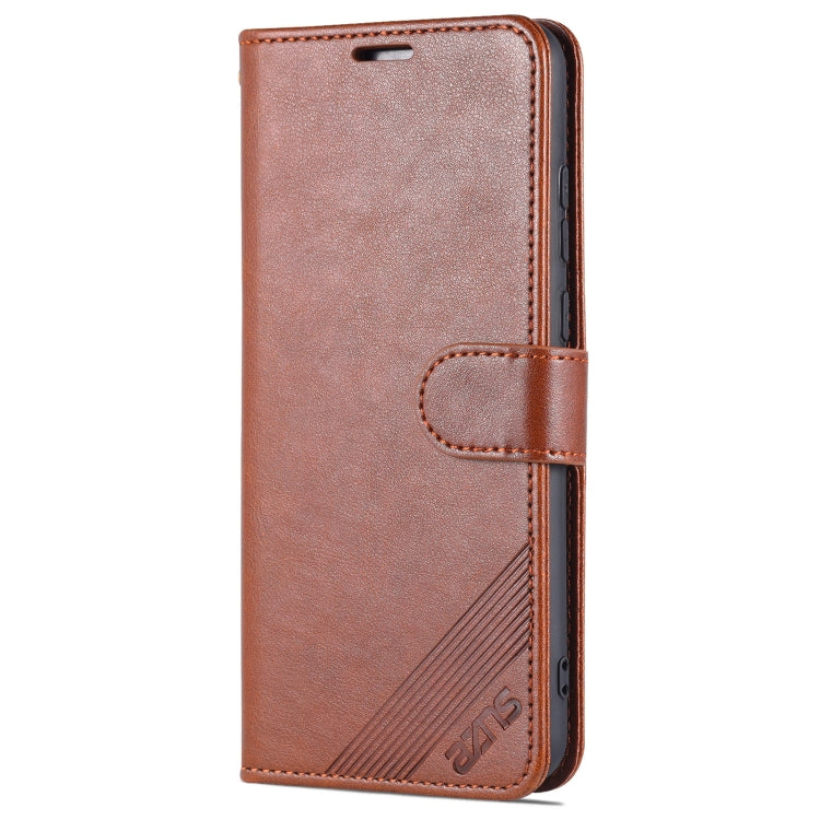 For Huawei Enjoy 20e AZNS Sheepskin Texture Flip Leather Phone Case(Brown)