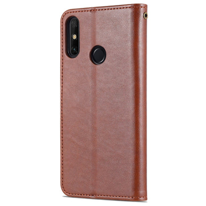 For Huawei Enjoy 20e AZNS Sheepskin Texture Flip Leather Phone Case(Brown)