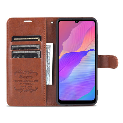 For Huawei Enjoy 20e AZNS Sheepskin Texture Flip Leather Phone Case(Brown)