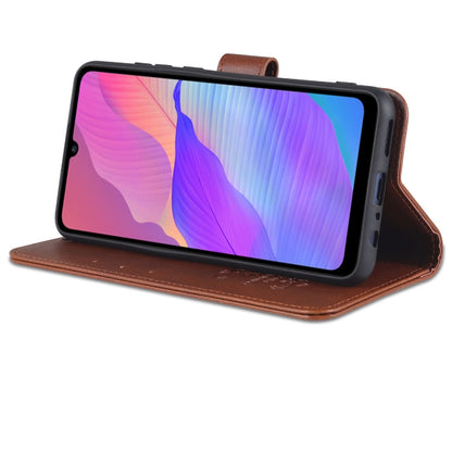 For Huawei Enjoy 20e AZNS Sheepskin Texture Flip Leather Phone Case(Brown)
