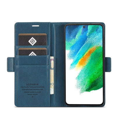 Pour Samsung Galaxy S22+ 5G LC.IMEEKE Étui de Téléphone en Cuir PU + TPU Agréable au Toucher (Bleu)