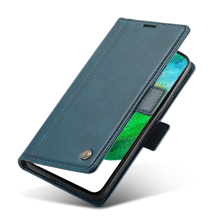 Pour Samsung Galaxy S22+ 5G LC.IMEEKE Étui de Téléphone en Cuir PU + TPU Agréable au Toucher (Bleu)