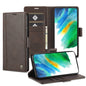 For Samsung Galaxy S22+ 5G LC.IMEEKE PU + TPU Skin-friendly Feeling Leather Phone Case(Coffee)