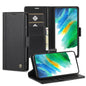For Samsung Galaxy S22+ 5G LC.IMEEKE PU + TPU Skin-friendly Feeling Leather Phone Case(Black)