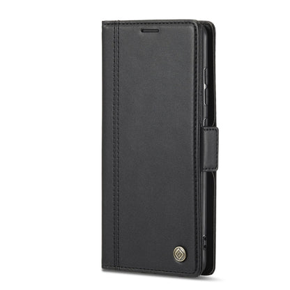 For Samsung Galaxy S22+ 5G LC.IMEEKE PU + TPU Skin-friendly Feeling Leather Phone Case(Black)