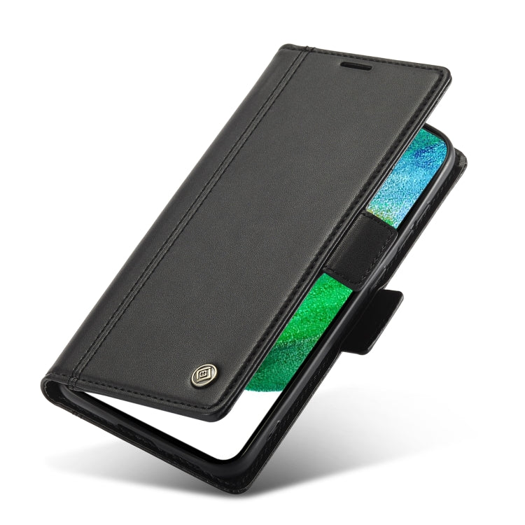 For Samsung Galaxy S22+ 5G LC.IMEEKE PU + TPU Skin-friendly Feeling Leather Phone Case(Black)
