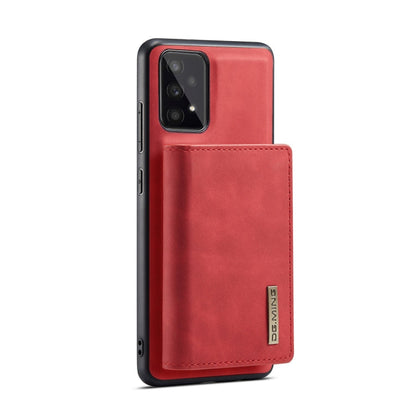 For Samsung Galaxy A53 5G DG.MING M1 Series 3-Fold Multi Card Wallet  Phone Case(Red)
