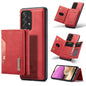 For Samsung Galaxy A33 5G DG.MING M2 Series 3-Fold Multi Card Bag Phone Case(Red)