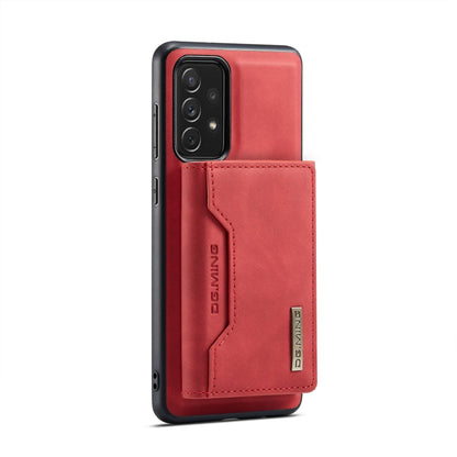 For Samsung Galaxy A33 5G DG.MING M2 Series 3-Fold Multi Card Bag Phone Case(Red)