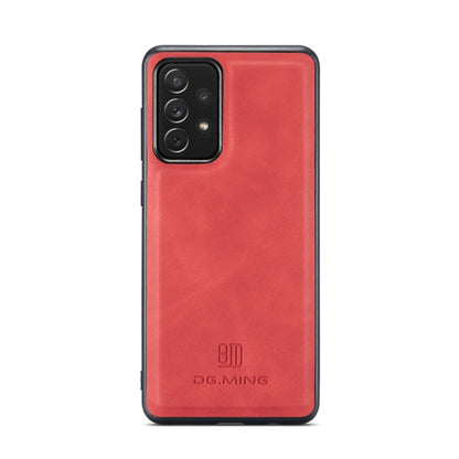For Samsung Galaxy A33 5G DG.MING M2 Series 3-Fold Multi Card Bag Phone Case(Red)