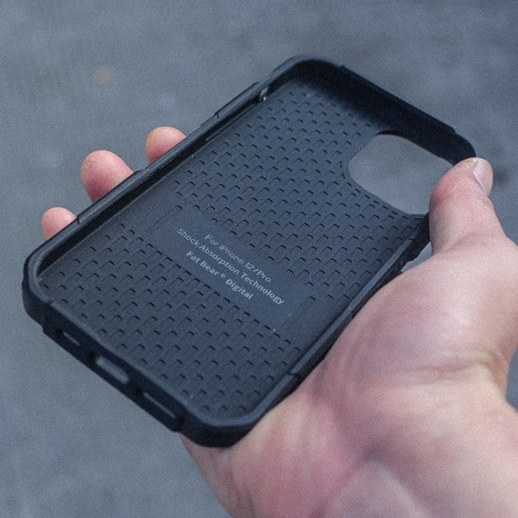 Pour iPhone 12 Pro Max Coque FATBEAR Armor Antichoc Réfrigérante (Noir)