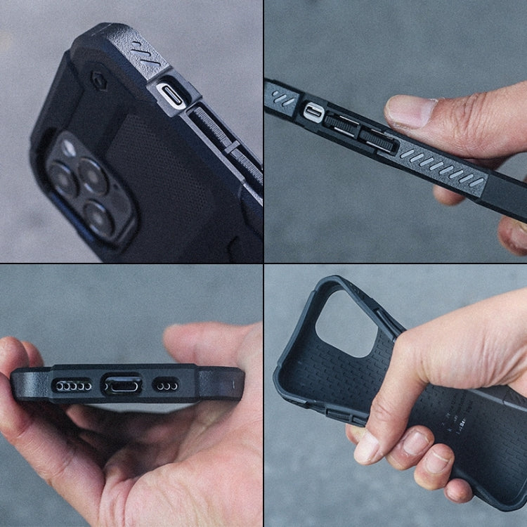 Pour iPhone 12 Pro Max Coque FATBEAR Armor Antichoc Réfrigérante (Noir)