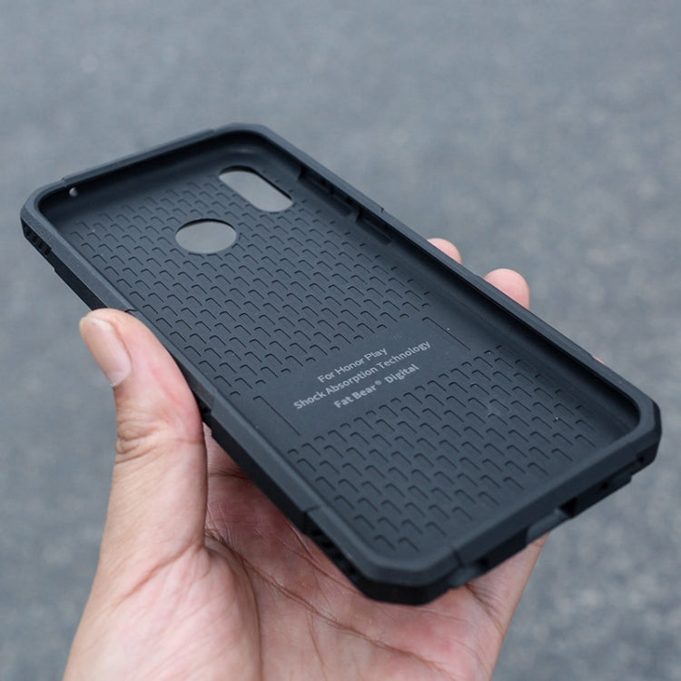 Coque de téléphone antichoc et réfrigérante FATBEAR Armor pour Honor Play (Noir)