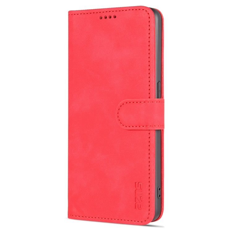 Pour OPPO A96 5G / Reno7 5G version internationale & OnePlus Nord N20 5G AZNS Étui en cuir à rabat horizontal texture veau effet peau (rouge)