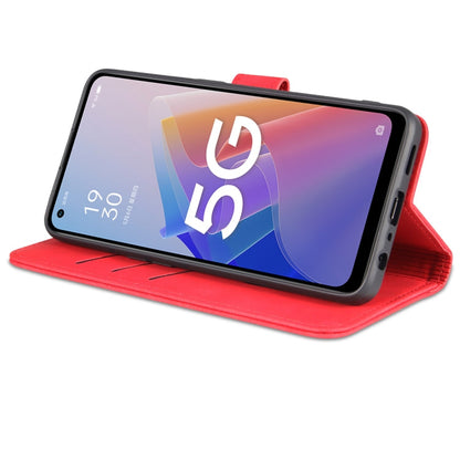 Pour OPPO A96 5G / Reno7 5G version internationale & OnePlus Nord N20 5G AZNS Étui en cuir à rabat horizontal texture veau effet peau (rouge)