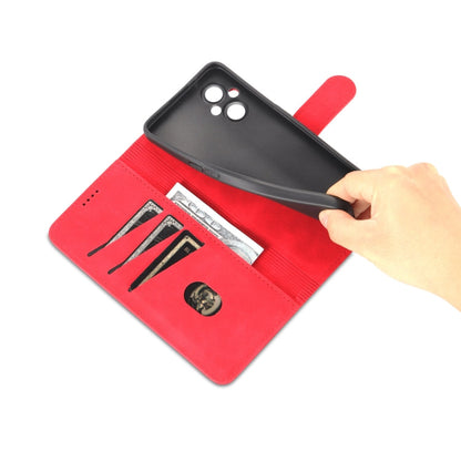 Pour OPPO A96 5G / Reno7 5G version internationale & OnePlus Nord N20 5G AZNS Étui en cuir à rabat horizontal texture veau effet peau (rouge)