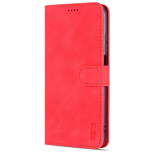 Pour Xiaomi Redmi Note 11 4G Global / Note 11S AZNS Housse de téléphone en cuir à rabat horizontal avec texture veau (rouge)