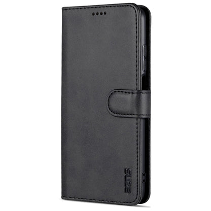 Pour Xiaomi Redmi Note 11 4G Global / Note 11S AZNS Housse de téléphone en cuir à rabat horizontal avec texture veau (Noir)