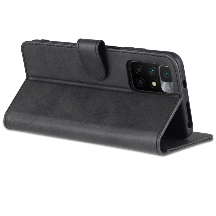 Pour Xiaomi Redmi Note 11 4G Global / Note 11S AZNS Housse de téléphone en cuir à rabat horizontal avec texture veau (Noir)