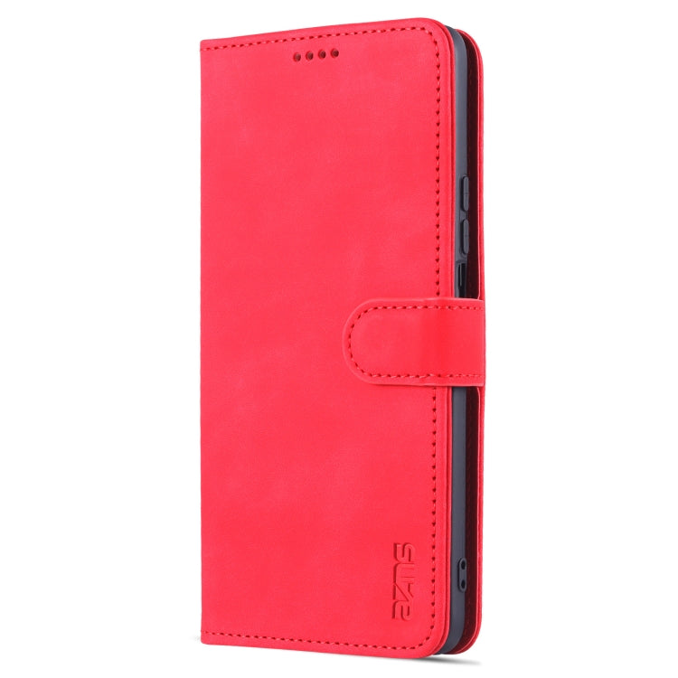 Étui de téléphone en cuir à rabat horizontal avec texture de veau pour Honor X30 AZNS (rouge)