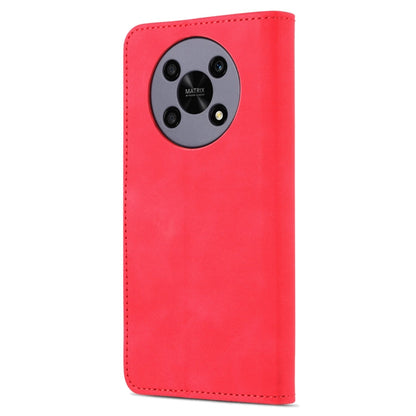 Étui de téléphone en cuir à rabat horizontal avec texture de veau pour Honor X30 AZNS (rouge)