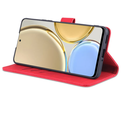 Étui de téléphone en cuir à rabat horizontal avec texture de veau pour Honor X30 AZNS (rouge)