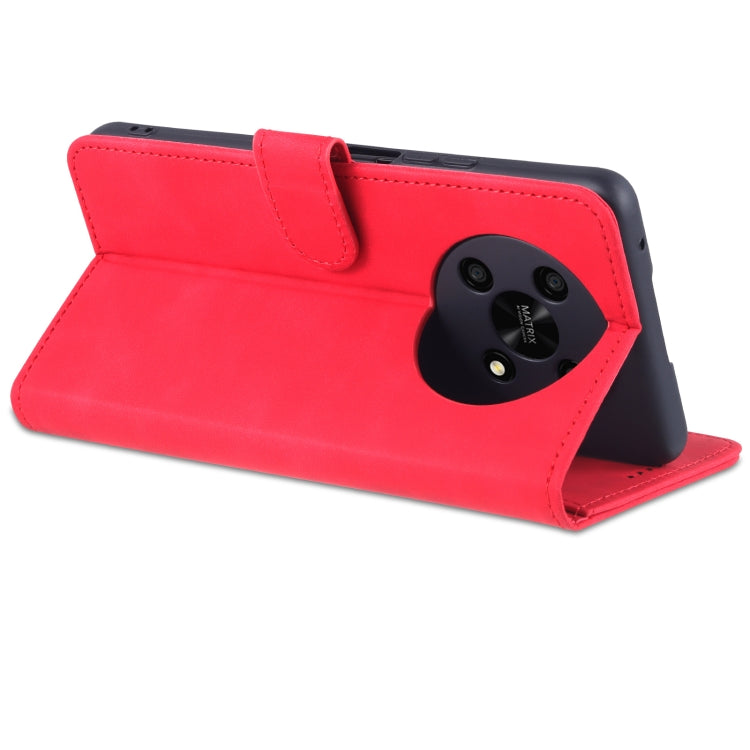 Étui de téléphone en cuir à rabat horizontal avec texture de veau pour Honor X30 AZNS (rouge)