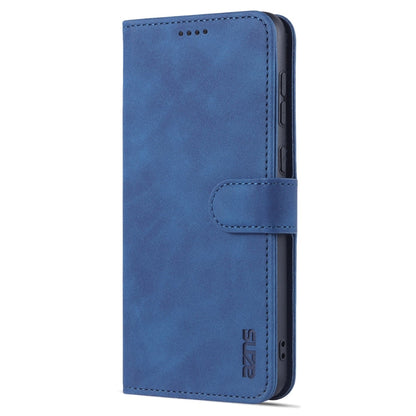 For Samsung Galaxy A33 5G AZNS Skin Feel Calf Texture Horizontal Flip Leather Phone Case(Blue)