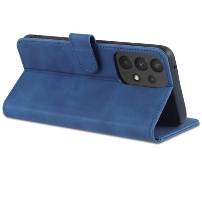 For Samsung Galaxy A33 5G AZNS Skin Feel Calf Texture Horizontal Flip Leather Phone Case(Blue)