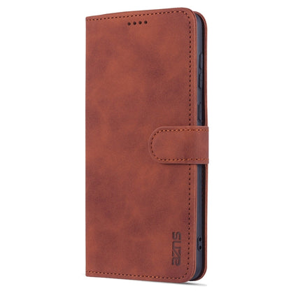 For Samsung Galaxy A73 5G AZNS Skin Feel Calf Texture Horizontal Flip Leather Phone Case(Brown)