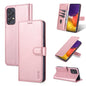 For Samsung Galaxy A73 5G AZNS Skin Feel Calf Texture Horizontal Flip Leather Phone Case(Rose Gold)