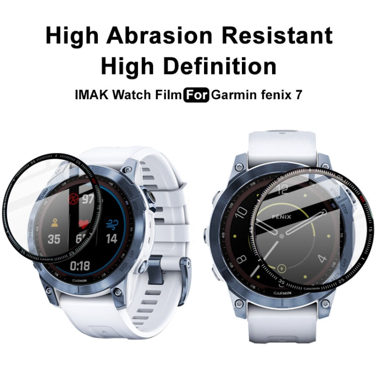For Garmin Fenix 7 IMAK Plexiglass HD Watch Protective Film