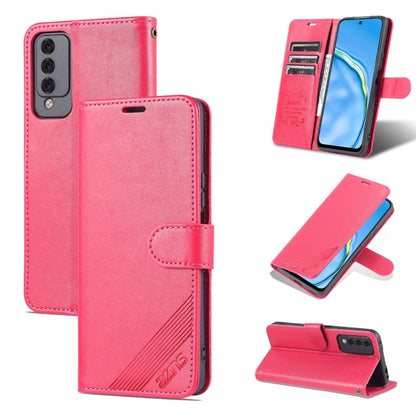 For Huawei Maimang 10 AZNS Sheepskin Texture Flip Leather Phone Case(Red)