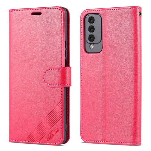For Huawei Maimang 10 AZNS Sheepskin Texture Flip Leather Phone Case(Red)