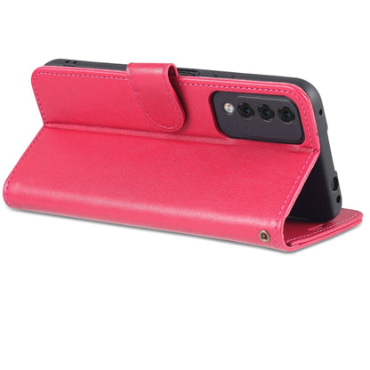 For Huawei Maimang 10 AZNS Sheepskin Texture Flip Leather Phone Case(Red)