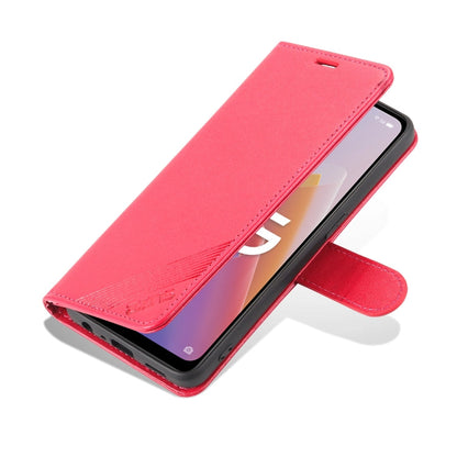 For OnePlus Nord N20 5G AZNS Sheepskin Texture Flip Leather Phone Case(Red)